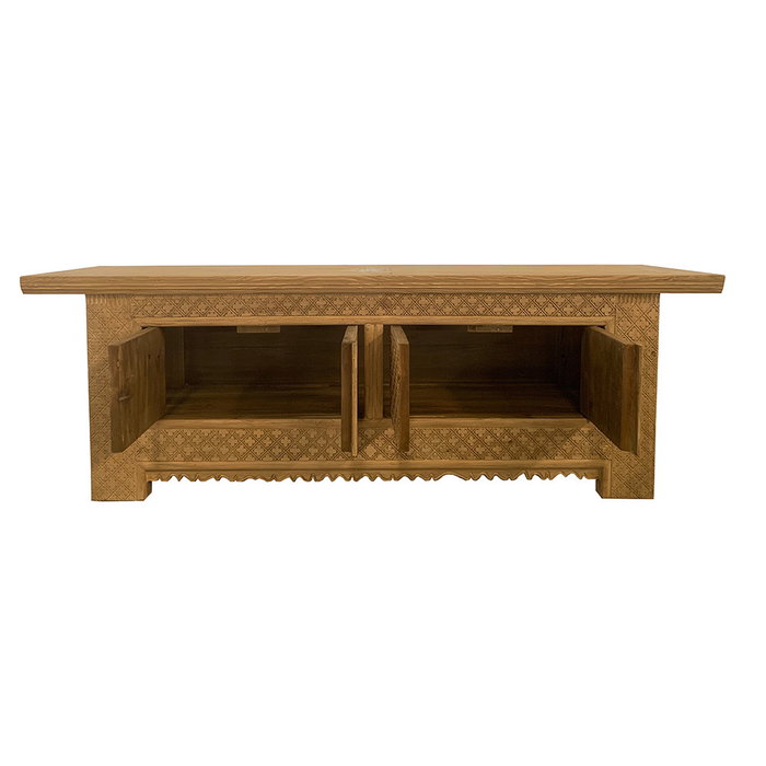 DKD Home Decor Mueble Tv Minimal bs1c25 Natural 44 x 60 x 180 cm