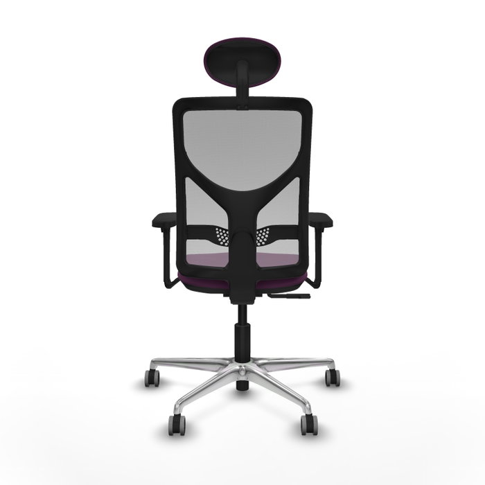 PIQUERAS Y CRESPO Silla de oficina Motilla con mecanismo Sincro, Morado y Gris