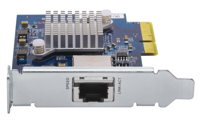 QNAP Tarjeta de Red QXG-10G1T - 1 puerto NBASE-T RJ-45 10GbE, PCIe 3.0 x4, Compatible con NAS QNAP, Incluye Brackets