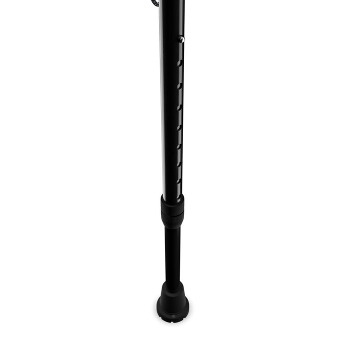 Weinberger Bastón para caminar con luz y alarma de pánico negro-rojo