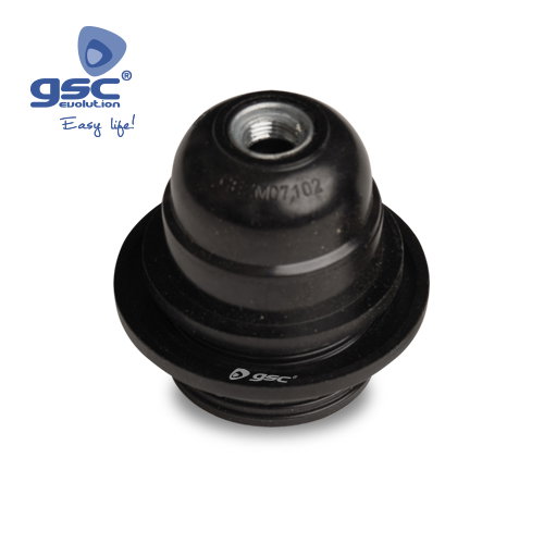 GSC Evolution Portalamparas de Baquelita Semiroscado E27 Negro