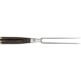 Kai KAI SHUN PREMIER Tim Mälzer Horquilla para carne 16,5 cm de acero y madera Pakka, marrón/plata
