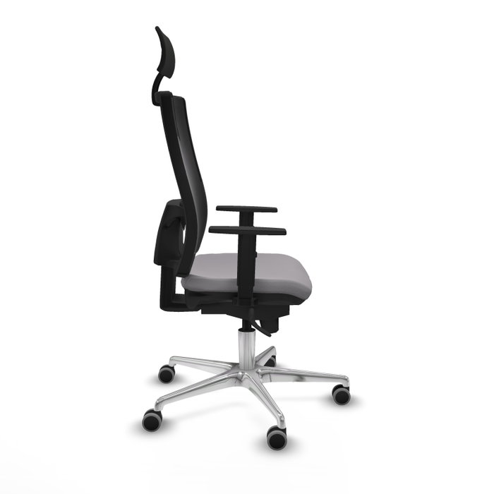 PIQUERAS Y CRESPO Silla de oficina Horna con mecanismo Sincro, Gris y Negro PIQUERAS Y CRESPO Silla de oficina Horna con mecanismo Sincro, Gris y Negro