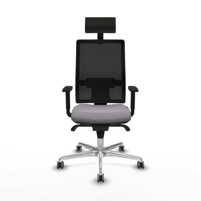 PIQUERAS Y CRESPO Silla de oficina Horna con mecanismo Sincro, Gris y Negro PIQUERAS Y CRESPO Silla de oficina Horna con mecanismo Sincro, Gris y Negro
