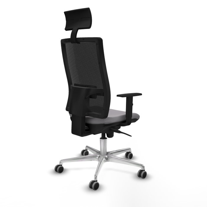 PIQUERAS Y CRESPO Silla de oficina Horna con mecanismo Sincro, Gris y Negro PIQUERAS Y CRESPO Silla de oficina Horna con mecanismo Sincro, Gris y Negro