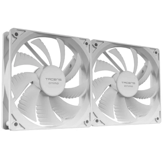 Tacens AF12X2 Pack de 2 Ventiladores para PC 120mm - Silenciosos 14dB, Rodamiento FLUXUS, Kit de Refrigeración con Conectores MOLEX y 3 Pines, Compatible con Cajas ATX