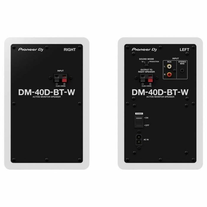 Pioneer DJ DM-40D-BT-W Blanco Pioneer DJ DM-40D-BT-W Blanco