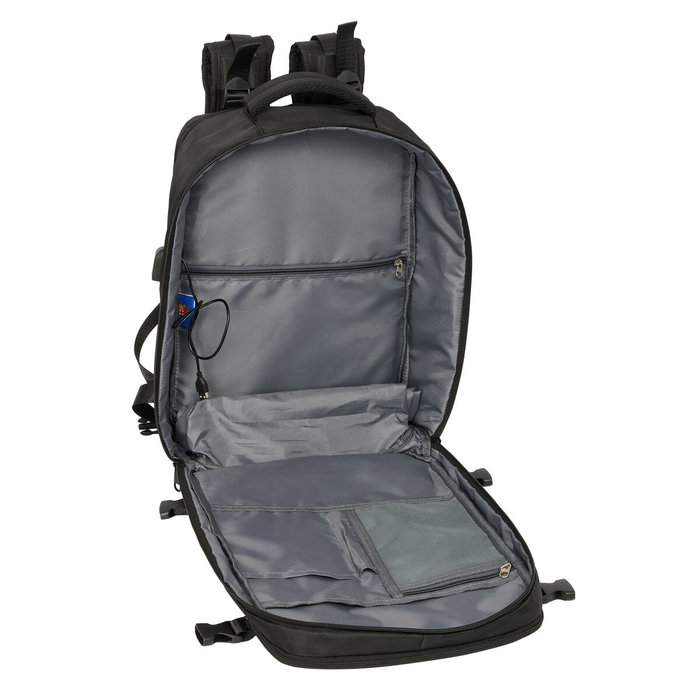 Safta Mochila Viaje Cabina Portatil 15,6'' F.C. Barcelona Negra