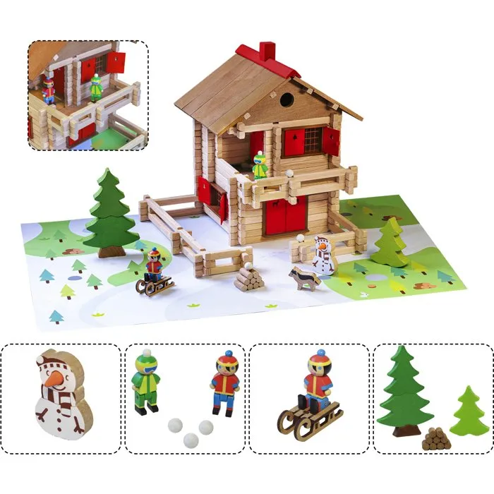 Jeujura El gran chalet alpino - Set de construcción de madera Jeujura El gran chalet alpino - Set de construcción de madera