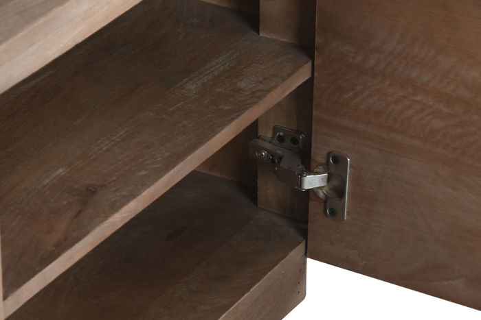 DKD Home Decor Mueble TV Mango Natural 110 x 50 x 46 cm