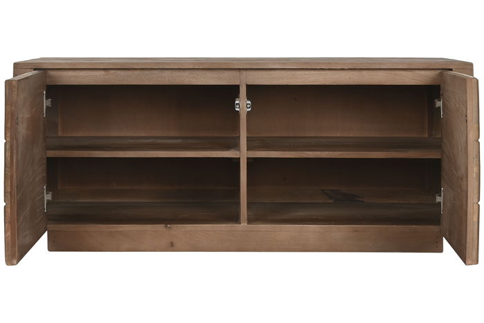 DKD Home Decor Mueble TV Mango Natural 110 x 50 x 46 cm