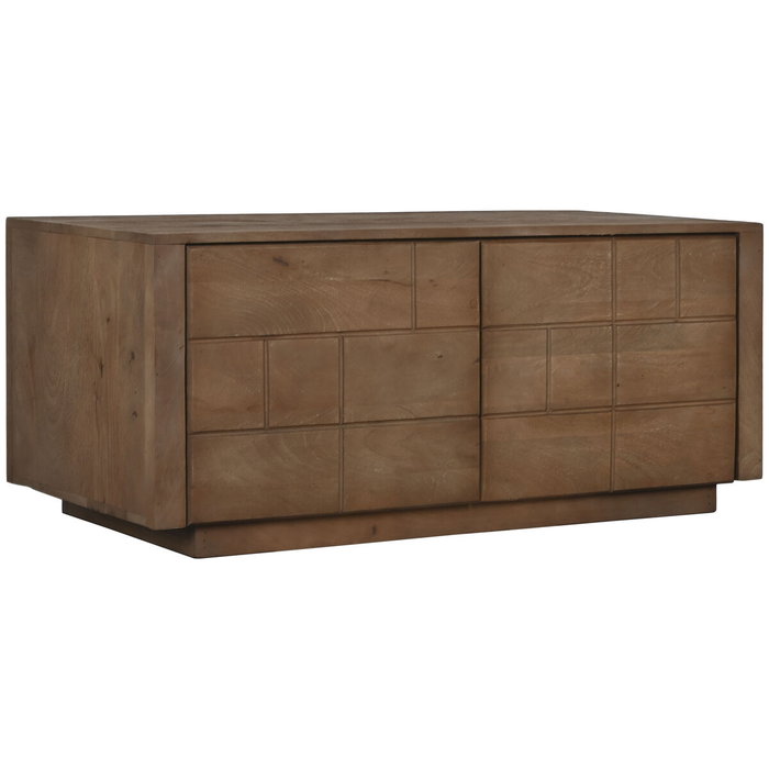 DKD Home Decor Mueble de TV de Madera de Mango Natural DKD Home Decor Mueble de TV de Madera de Mango Natural
