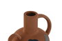 DKD Home Decor Jarrón de Cerámica Cara Terracota y Multicolor