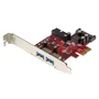 StarTech.com Adaptador tarjeta PCI Express 2 puertos externos y 2 internos USB 3.2 Gen 1 con alimentación SATA