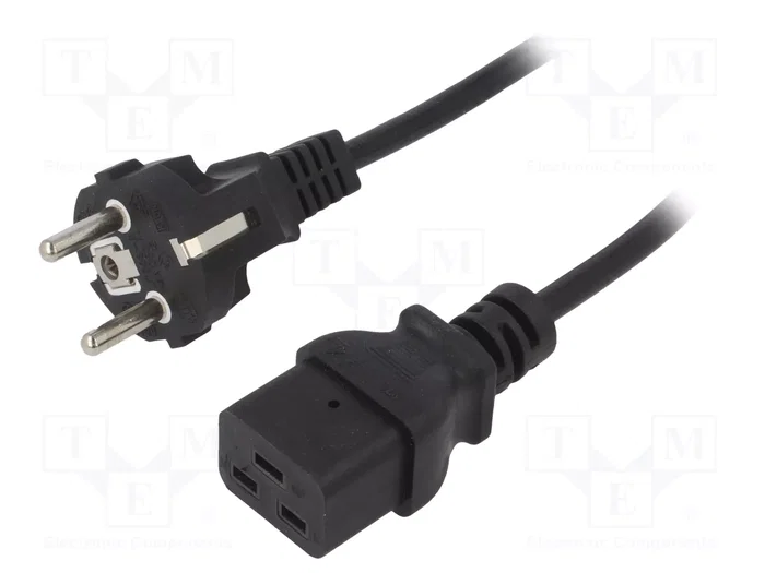 AKYGA Cable de alimentación H05VV-F 3x1mm² CEE 7/7 a IEC C19 AKYGA Cable de alimentación H05VV-F 3x1mm² CEE 7/7 a IEC C19