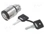 SCHNEIDER ELECTRIC Interruptor rotativo con llave Harmony XB4 22mm negro