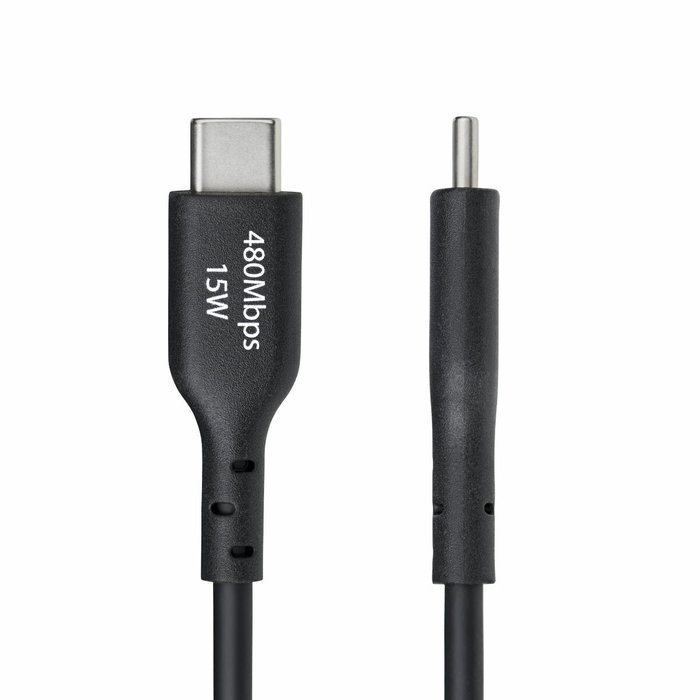 Cable USB Startech USB2AC1MNC Negro 1 m