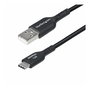 StarTech.com Cable USB-A a USB-C 1m (3ft) - USB 2.0, Carga 3A/15W, Datos 480 Mbps, Conectores Níquel, TPE