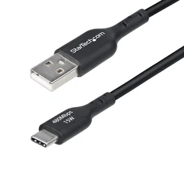 StarTech.com Cable de Carga y Sincronización USB-A a USB-C de 1m, Negro