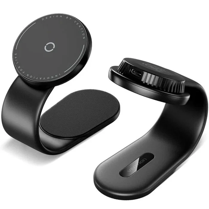 Vention Cargador de Coche Inalámbrico con Soporte KSKB0 15W Máx - Negro