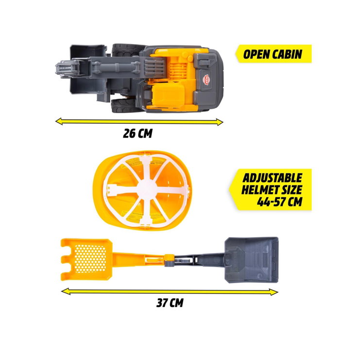 Dickie Volvo Tough Excavator Playset de 4 piezas