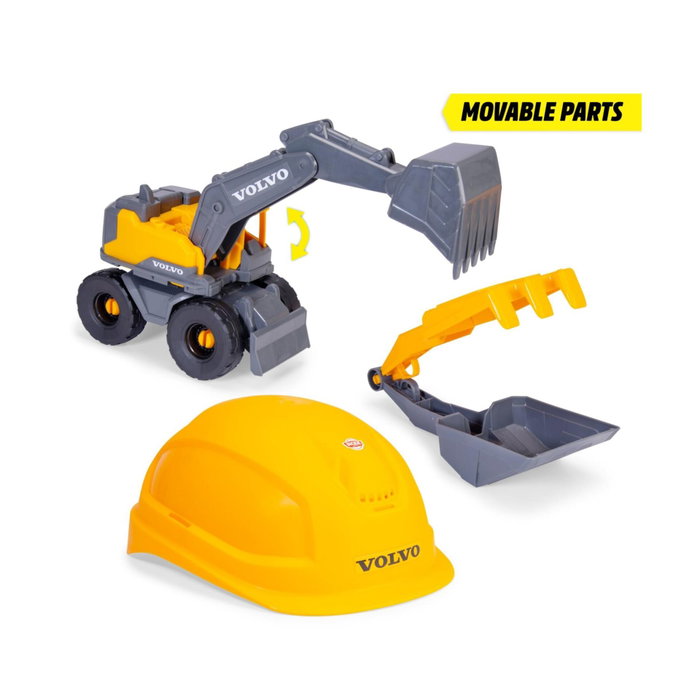 Dickie Volvo Tough Excavator Playset de 4 piezas