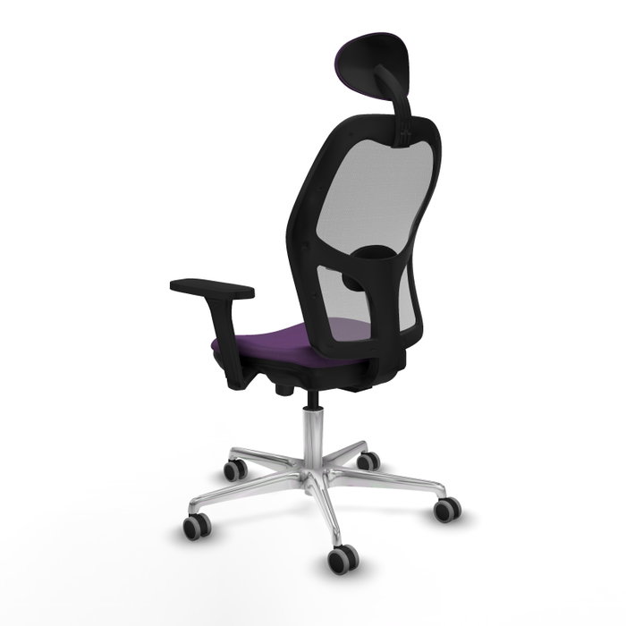 PIQUERAS Y CRESPO Silla de oficina Jorquera con mecanismo Sincro/Traslack, Morado y Gris PIQUERAS Y CRESPO Silla de oficina Jorquera con mecanismo Sincro/Traslack, Morado y Gris