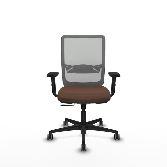 PIQUERAS Y CRESPO Silla de oficina Haches con mecanismo Sincro/Traslack Marrón y Gris PIQUERAS Y CRESPO Silla de oficina Haches con mecanismo Sincro/Traslack Marrón y Gris