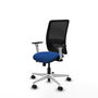 PIQUERAS Y CRESPO Silla de oficina Zulema con mecanismo Sincro/Traslack, Azul y Negro