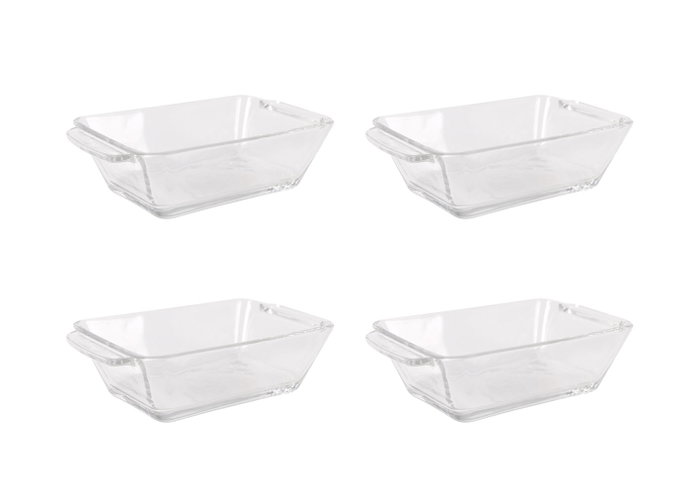 La Mediterranea Set de 4 Boles Rectangulares de Vidrio Anubis La Mediterranea Set de 4 Boles Rectangulares de Vidrio Anubis
