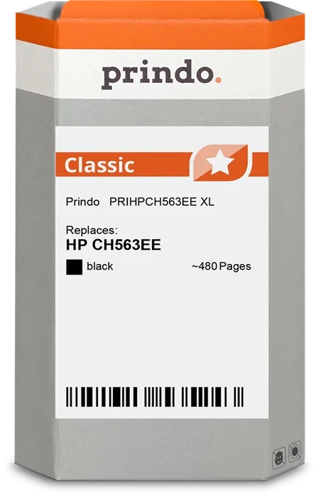 Prindo Cartucho de Tinta Negro Classic XL PRIHPCH563EE