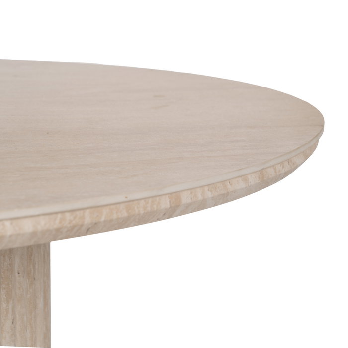 Ixia Mesa de Comedor Beige Piedra con Efecto Travertino