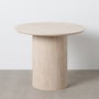 Ixia Mesa de Comedor Beige Piedra con Efecto Travertino