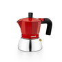 Cafetera Italiana BRA INOX RED 3T Rojo