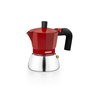 Cafetera Italiana BRA INOX RED 3T Rojo
