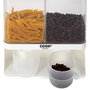 Cook Concept Dispensador 2 Compartimentos 3L para Cereales Café Frutos Secos con Vasos Graduados