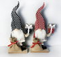 DKD Home Decor Figura de Santa Claus en Madera y Poliéster, Surtido de 2 Modelos