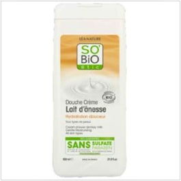 SO'BIO ETIC Gel de Ducha Hidratante Suave Leche de Burra 650ml Bio Ecológico Certificado