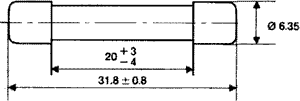 ESKA Fusible de cartucho de cristal 6,3x32mm 4A 250VAC ESKA Fusible de cartucho de cristal 6,3x32mm 4A 250VAC