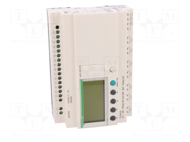 SCHNEIDER ELECTRIC Zelio Logic SR3B261B Relé Programable 24V AC SCHNEIDER ELECTRIC Zelio Logic SR3B261B Relé Programable 24V AC