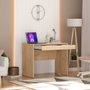 Hanah Home Escritorio de Estudio Roble 90x75x55 cm