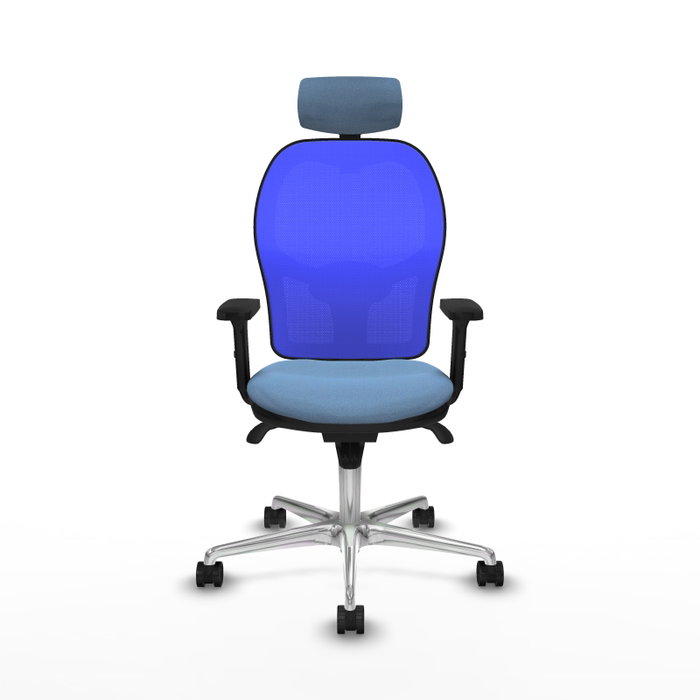 PIQUERAS Y CRESPO Silla de oficina Jorquera con mecanismo Sincro, Azul