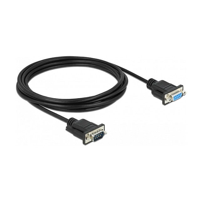 DeLOCK Cable serie RS-232 D-Sub9 macho a hembra 3 m