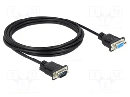 DeLOCK Cable serie RS-232 D-Sub9 macho a hembra 3 m 86603