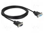 DeLOCK Cable serie RS-232 D-Sub9 macho a hembra 3 m 86603