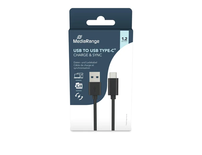 Mediarange Cable USB 3.1 Tipo C a USB 3.0 Tipo A, 1,2 m, Negro Mediarange Cable USB 3.1 Tipo C a USB 3.0 Tipo A, 1,2 m, Negro