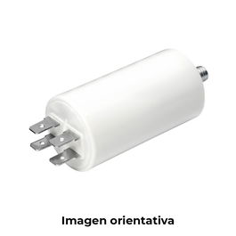 Konek Condensador de arranque MKA 7MF 5% 450V Ø3,4x7cm con espiga M8 y Faston doble