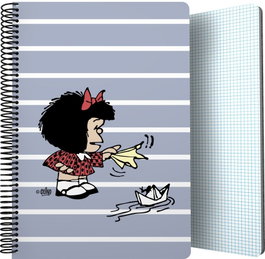 GRAFOPLAS DISEÑO Cuaderno PP Mafalda Boat 22,5x31x1,6cm
