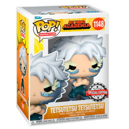 Funko Figura POP My Hero Academia Tetsutetsu Exclusive Figura vinilo 9cm en caja regalo con ventana