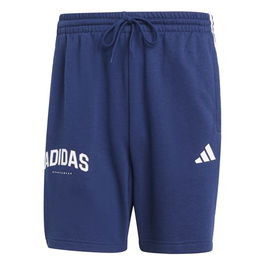 Pantalones Cortos de Hombre Adidas 3Bandas Azul XL